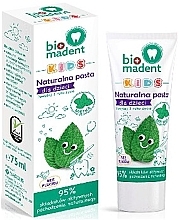 Натуральная зубная паста для детей "Мята", без фтора, с 3 лет - Bio Madent Kids — фото N1