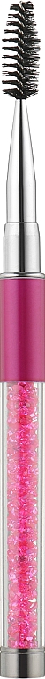 Пензлик-ручка для брів і вій, малиновий - King Rose — фото N1
