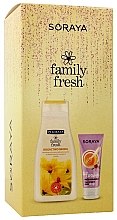 Духи, Парфюмерия, косметика Набор - Soraya Family Fresh (hand/cream/75ml + sh/gel/500ml)