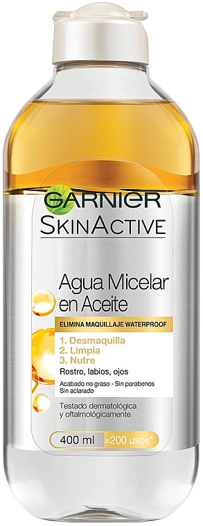 Мицеллярная вода с маслами - Garnier Skin Active Micellar Oil-Infused Cleansing Water — фото N2