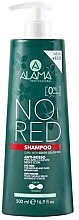 Шампунь против рыжины для средних и темно-каштановых волос - Alama No Red Shampoo — фото N1