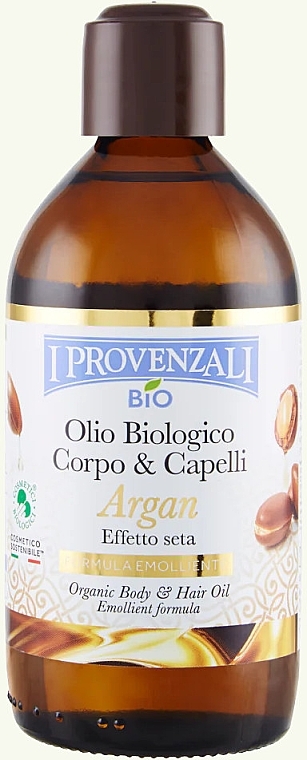 Масло для тела и волос - I Provenzali Argan Organic Body&Hair Oil — фото N1