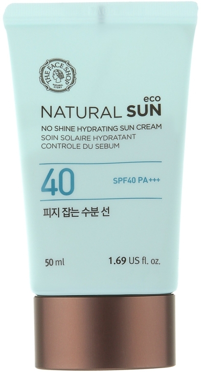 Солнцезащитный крем - The Face Shop Natural Sun Eco No Shine Hydrating Sun Cream SPF40