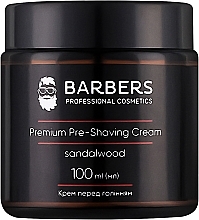 Крем перед голінням "Сандалове дерево" - Barbers Premium Pre-Shaving Cream Sandalwood — фото N1