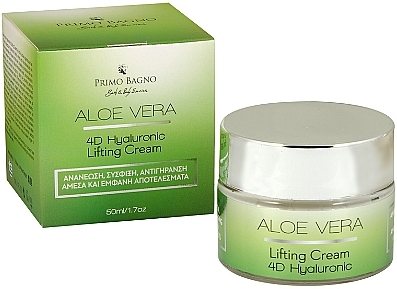 Гіалуроновий крем-ліфтинг для обличчя з алое вера - Primo Bagno Aloe Vera 4D Hyaluronic Lifting Cream — фото N1