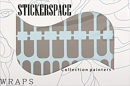 Дизайнерские наклейки для ногтей "Monosilver" - StickersSpace — фото N1