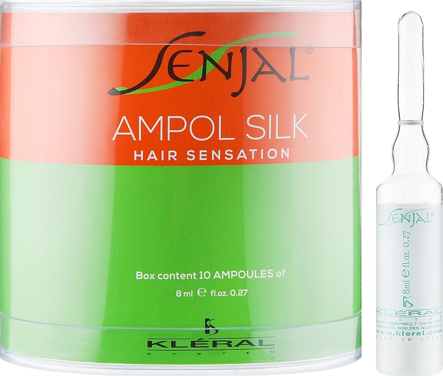 Двофазні ампули для відновлення волосся - Kleral System Silk Senjal * — фото N2