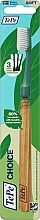 Зубна екощітка з дерев'яною ручкою та трьома насадками, зелена - TePe Choice Soft Toothbrush — фото N1