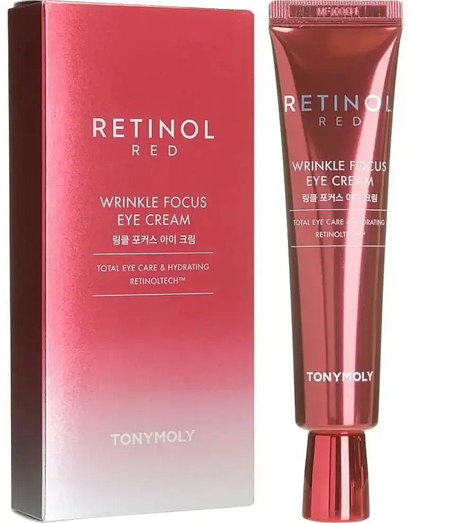 Крем для зоны вокруг глаз - Tony Moly Red Retinol Wrinkle Focus Eye Cream — фото N1