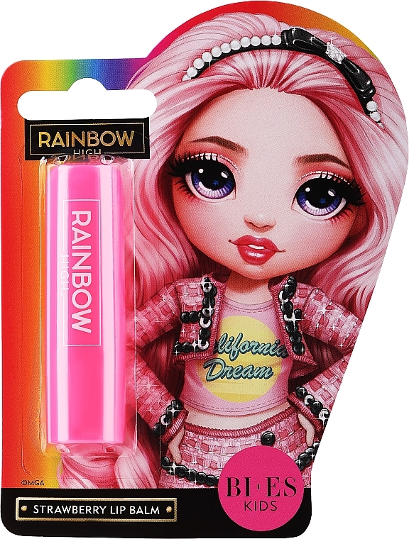 Бальзам для губ - Bi-Es Kids Rainbow High Strawberry Lip Balm — фото N1