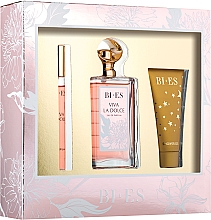 Духи, Парфюмерия, косметика Bi-Es Viva La Dolce - Набор (edp/100ml + s/g/50ml + parfum/12ml)