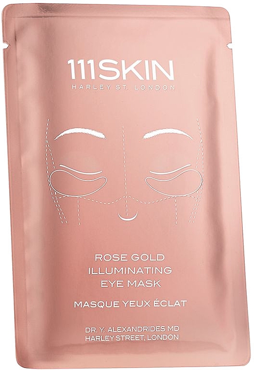 Маска для шкіри навколо очей - 111SKIN Rose Gold Illuminating Eye Mask — фото N1