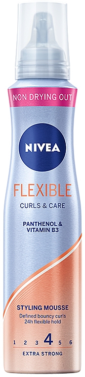 Мус для волосся "Гнучкі завитки" - NIVEA Flexible Curls & Care — фото N1