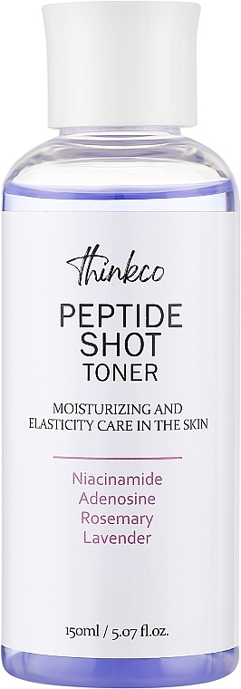 Тонер против морщин с пептидами для увядающей кожи - Thinkco Peptide Shot Toner — фото N1