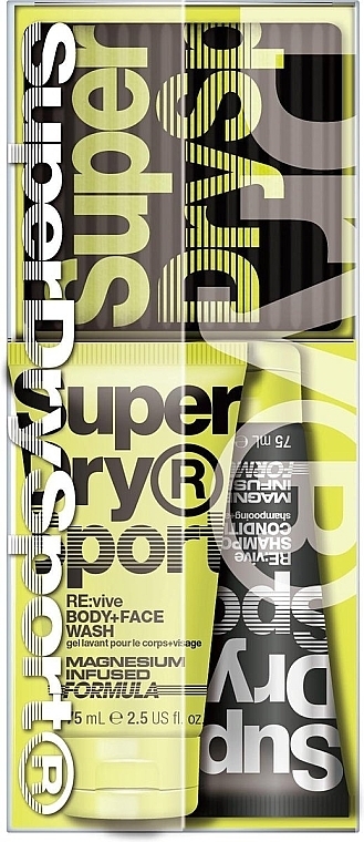 Подарунковий набір - Superdry Sport (sh/gel/75ml + shm-cond/75ml + socks) — фото N1