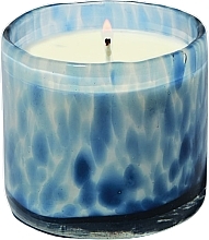 Ароматична свічка у склянці - Paddywax Luxe Hand Blown Bubble Glass Candle Blue Black Fig — фото N1