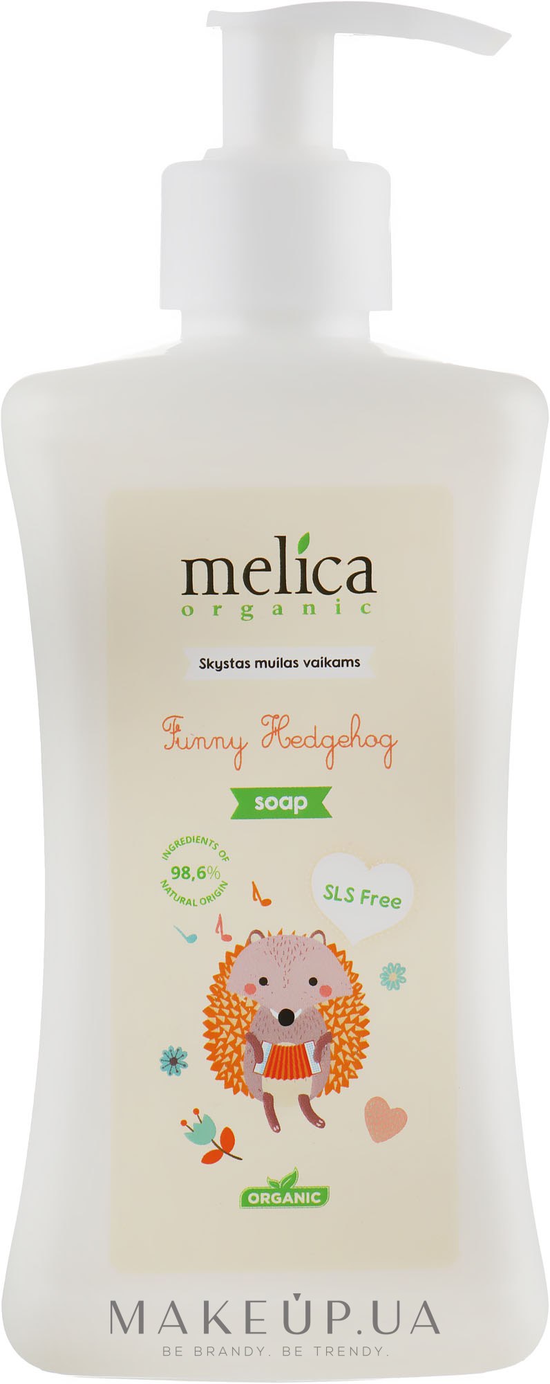Дитяче рідке мило "Їжачок" - Melica Organic Funny Hedgehog Liquid Soap — фото 300ml