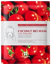 Біоцелюлозна маска для обличчя - Leaders Coconut Bio Tomato Mask — фото N1