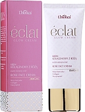 Крем для лица с коллагеном и экстрактом французской розы - L'biotica Eclat Clow Cream  — фото N3