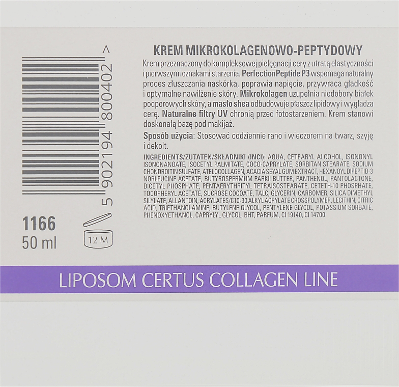 Крем с микроколлагеном и биомиметическим пептидом - Clarena Microcollagen & Peptide P3 Cream — фото N3