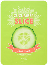 Парфумерія, косметика Тканинна маска з екстрактом огірка - A'pieu Cucumber Slice Sheet Mask