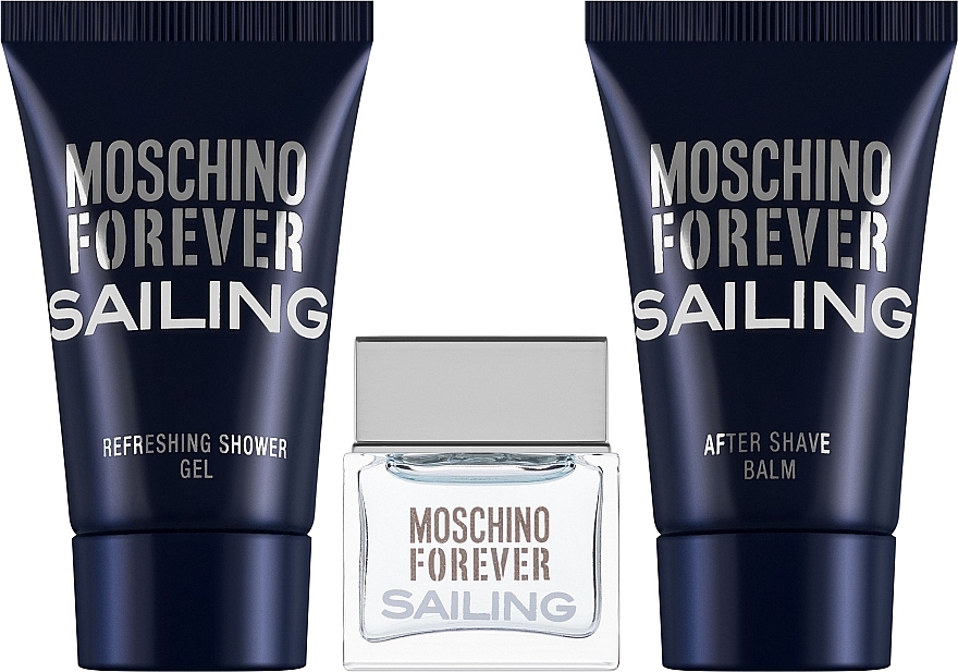 Moschino Forever Sailing - Набор (edt mini 4.5ml + a/sh/bal 25ml + s/g 25ml) — фото N1