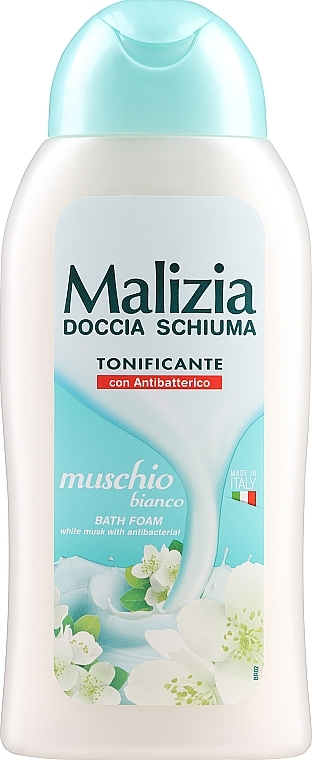 Піна для ванни "Білий мускус" - Malizia Bath Foam White Musk — фото N1