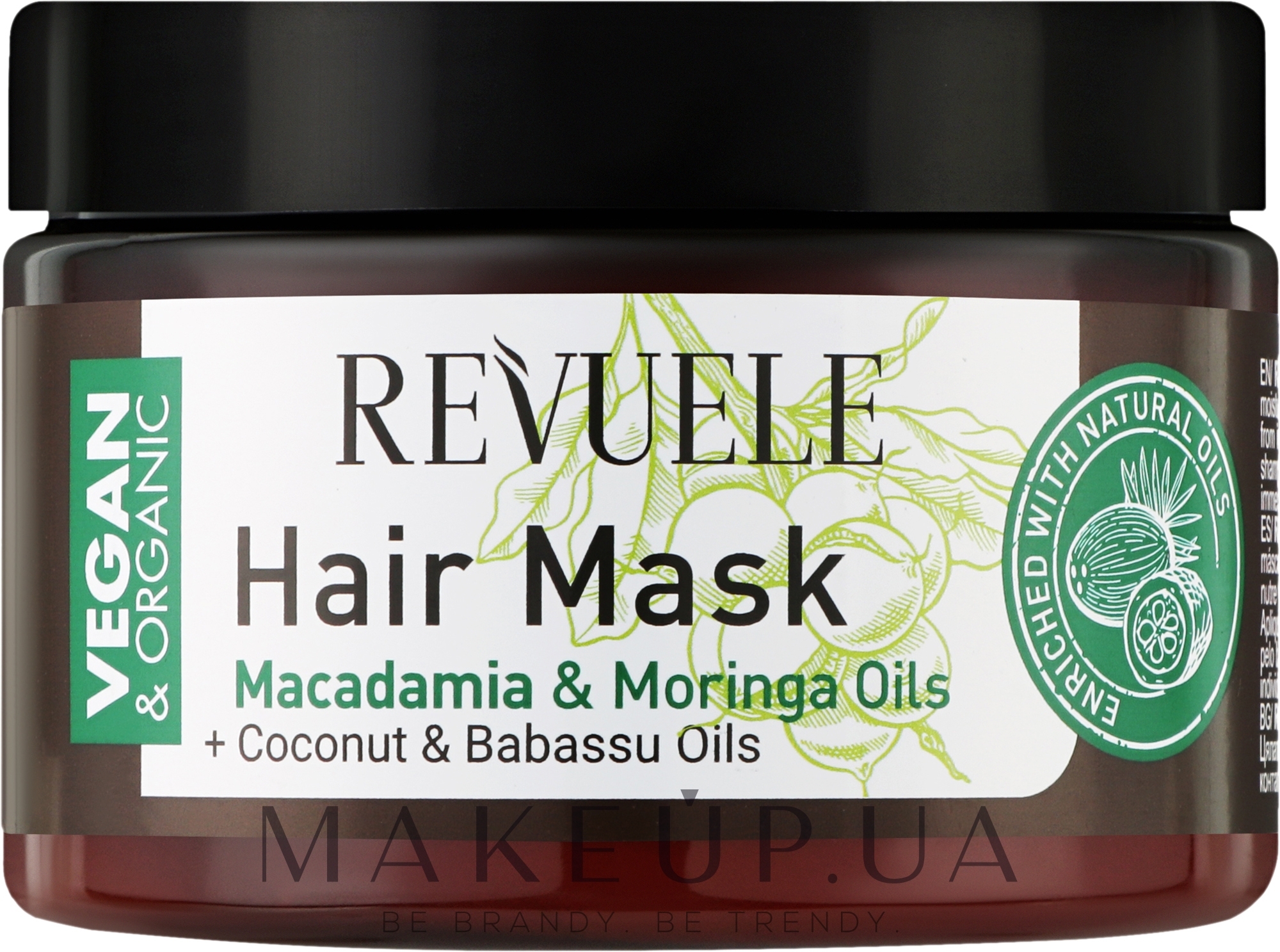 Маска для волосся - Revuele Vegan & Organic Hair Mask — фото 360ml