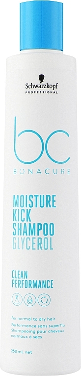 Шампунь для нормального й сухого волосся - Schwarzkopf Professional Bonacure Moisture Kick Shampoo Glycerol — фото N2