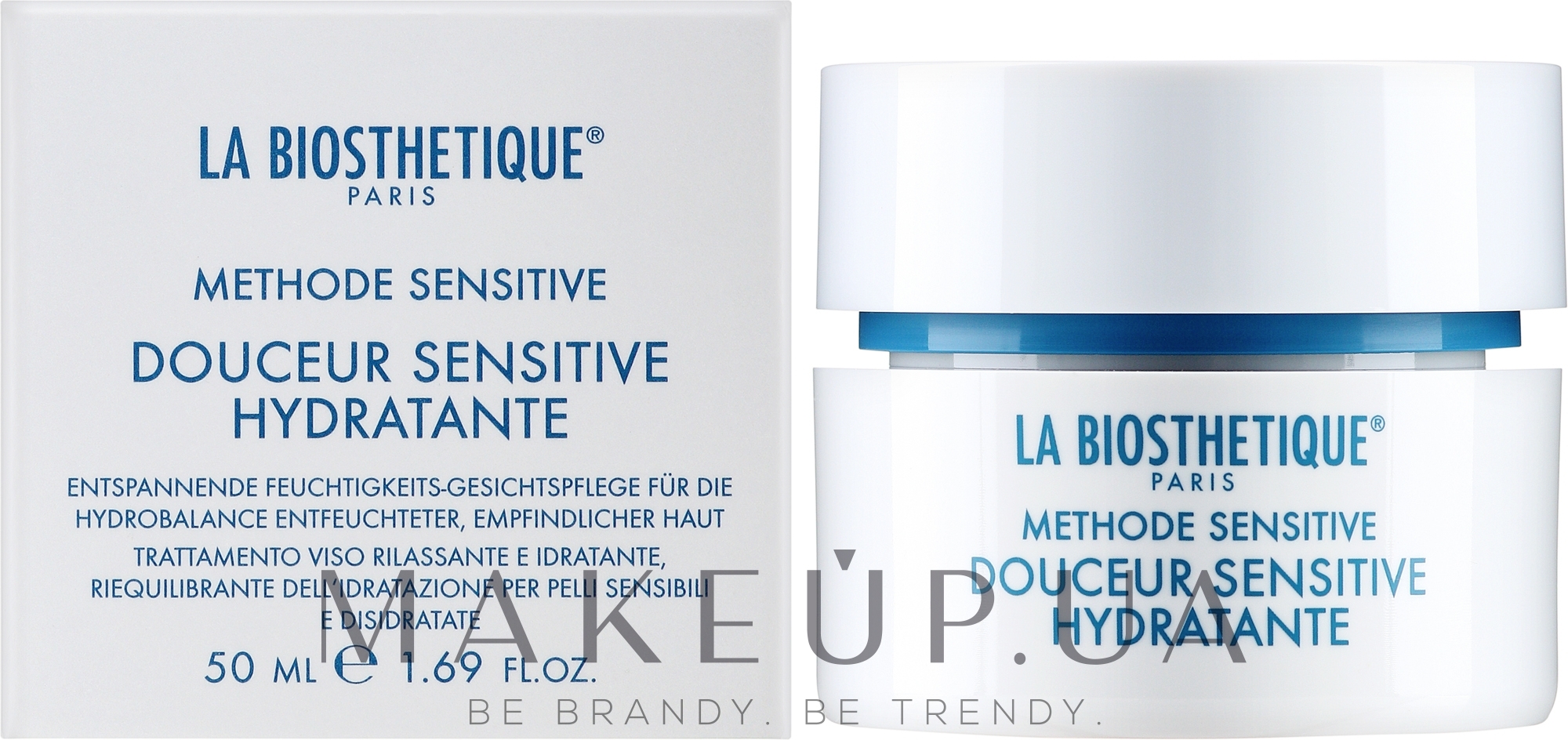 Регенерувальний, зволожувальний крем для чутливої, зневодненої шкіри - La Biosthetique Douceur Sensitive Hydratante Cream — фото 50ml