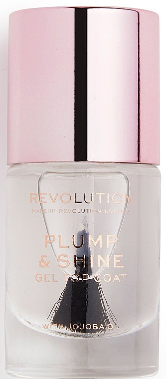 Топ для гель-лаку - Makeup Revolution Top Coat Gel Plump&Shine — фото N1