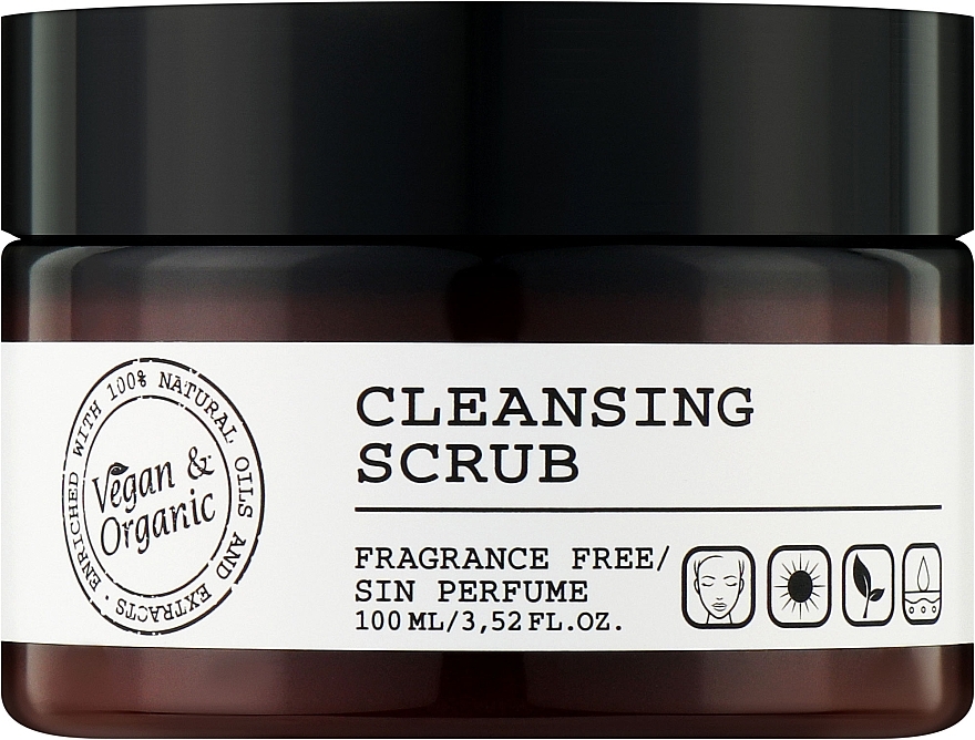 Очищувальний скраб для обличчя - Revuele Vegan & Organic Cleansing Scrub