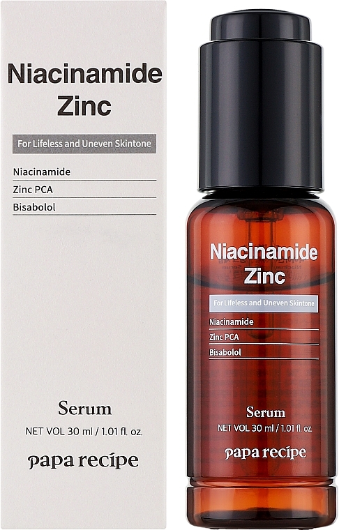 Освітлювальна сироватка з ніацинамідом і цинком - Papa Recipe Niacinamide Zinc Serum — фото N2