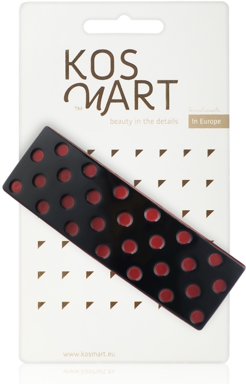 Заколка для волосся "Red dots" - Kosmart — фото N1