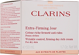 Денний крем - Clarins Extra-Firming Day Rich Cream For Dry Skin — фото N3