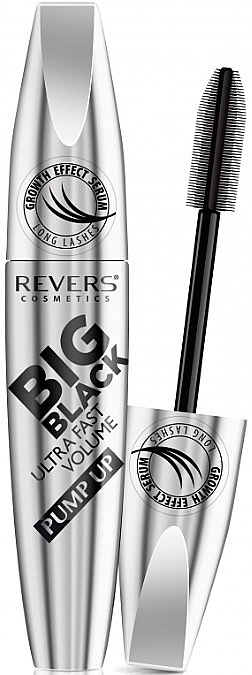 Тушь для ресниц - Revers Big Black Ultra Fast Volume Pump Up Mascara — фото N1