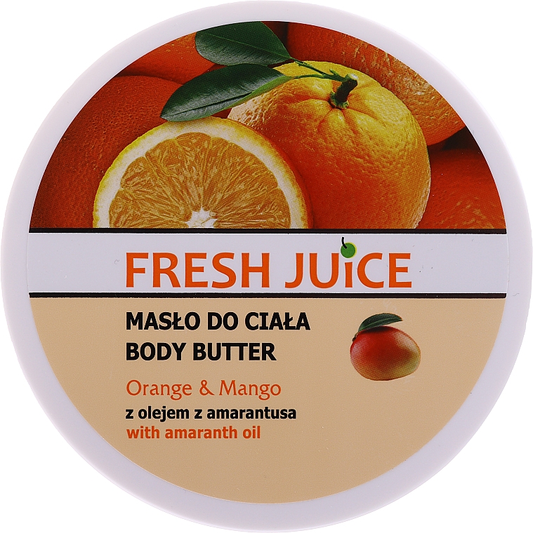 Крем-масло для тіла з маслом амаранту - Fresh Orange Juice & Mango — фото N5