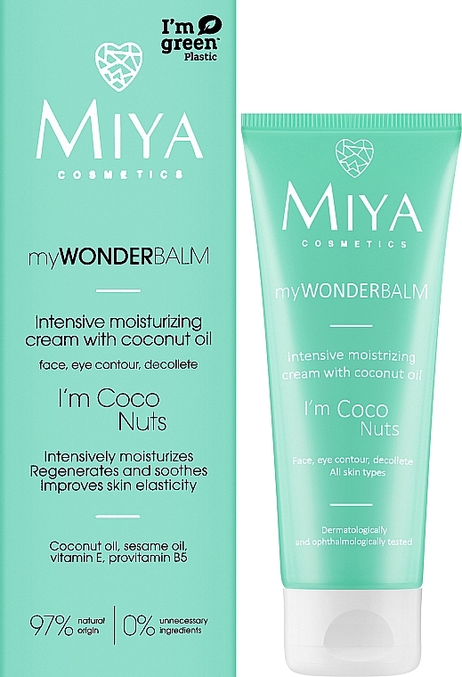 Интенсивный увлажняющий крем для лица с кокосовым маслом - Miya Cosmetics My Wonder Balm I’m Coco Nuts Face Cream — фото N2