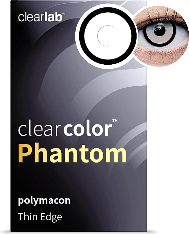 Цветные контактные линзы "Manson", 2 шт. - Clearlab ClearColor Phantom — фото N1