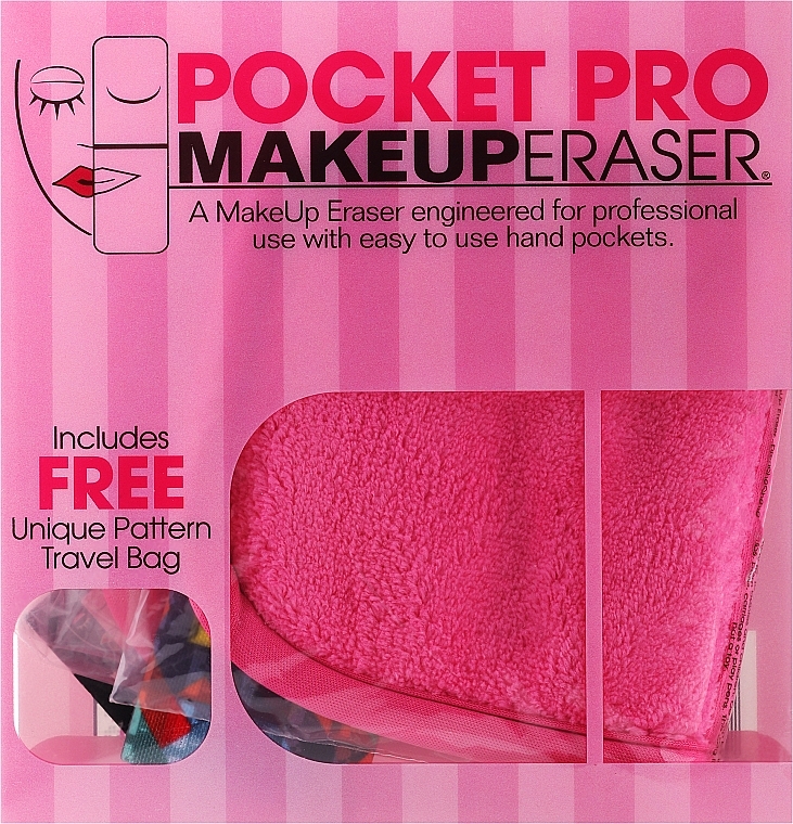 Салфетка для снятия макияжа, розовая - MakeUpEraser — фото N2