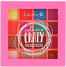 Парфумерія, косметика Палетка тіней для повік - Lovely Call Me Crazy Eyeshadow Palette