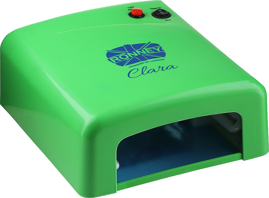 Лампа для гель-лаков "Clara", зеленая - Ronney Professional UV 36W (GY-UV-818) — фото N1