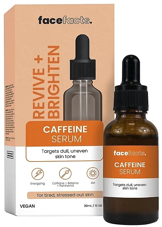 Сироватка для обличчя з кофеїном - Face Facts Revive & Brighten Caffeine Serum — фото N1