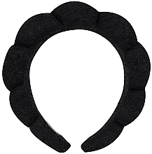 Обідок для волосся, чорний - Brushworks Black Cloud Headband — фото N2