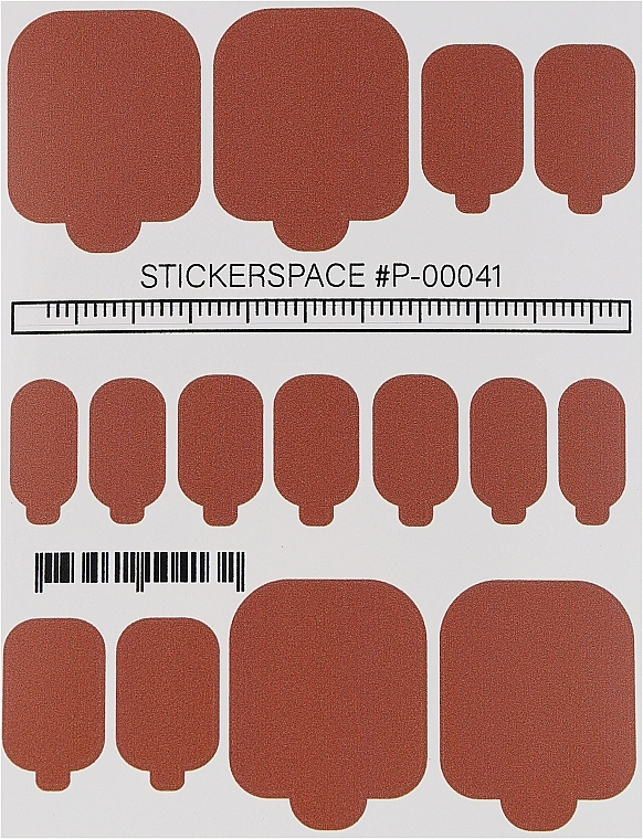 Дизайнерские наклейки для педикюра "Wraps P-00041" - StickersSpace — фото N1