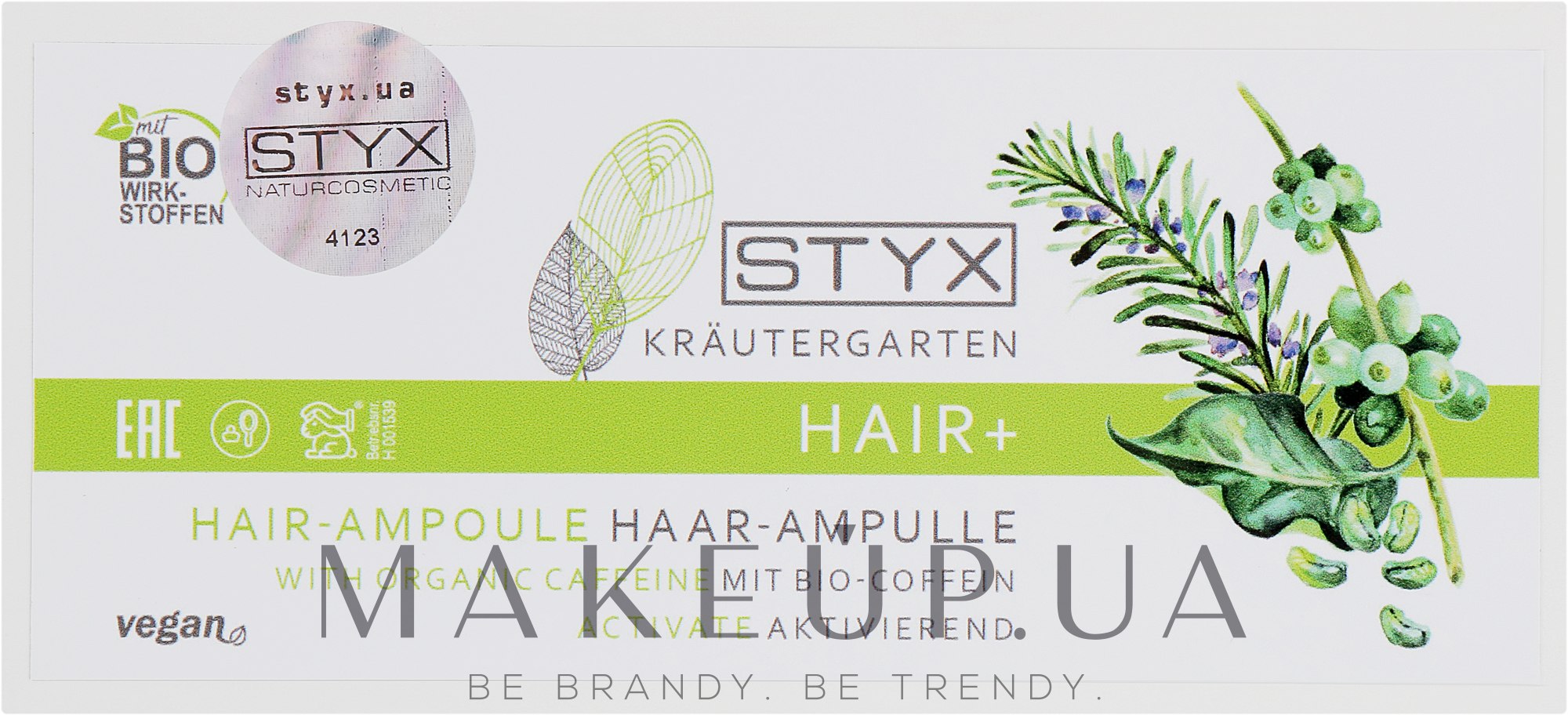 Ампули для волосся з біокофеїном - Styx Naturcosmetic Haar Balsam mit Melisse — фото 10x2ml