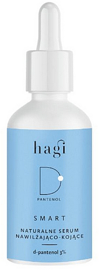 Натуральная увлажняющая и успокаивающая сыворотка с 3% D-пантенолом - Hagi Cosmetics SMART D Moisturising-Soothing Face Serum with D-panthenol  — фото N1