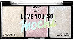 Духи, Парфюмерия, косметика Палетка кремовых хайлайтеров - NYX Professional Makeup Love you So Mochi Highlighting Palette