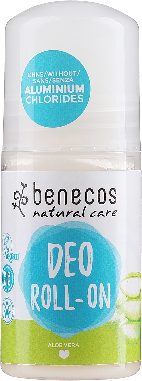 Кульковий дезодорант "Алое вера" - Benecos Natural Care Aloe Vera Deo Roll-On — фото N1