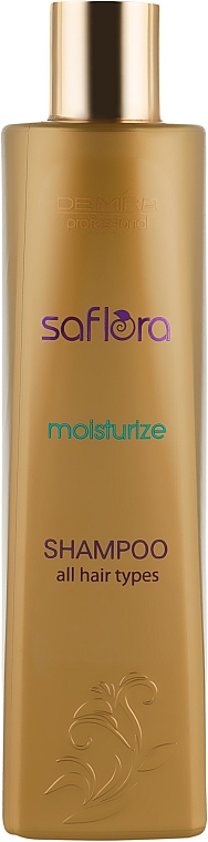Зволожувальний шампунь для усіх типів волосся - Demira Professional Saflora Moisturize